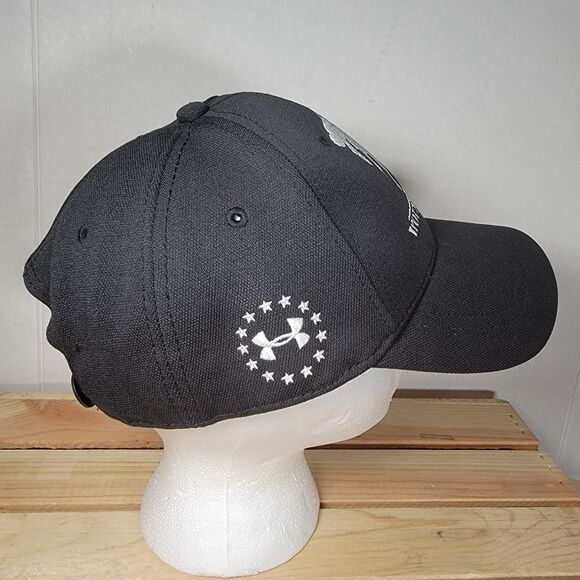 Under Armour Lock Hat Wounded Warrior Project Black - Picture 3 of 7